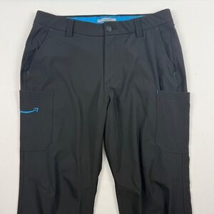 Amazon Delivery Driver Cargo Pants Mens L 34-37 Black Luly Yang Workwear Utility